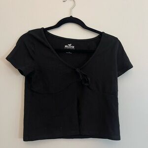 Hollister Scoop Neck Slit Baby Tee